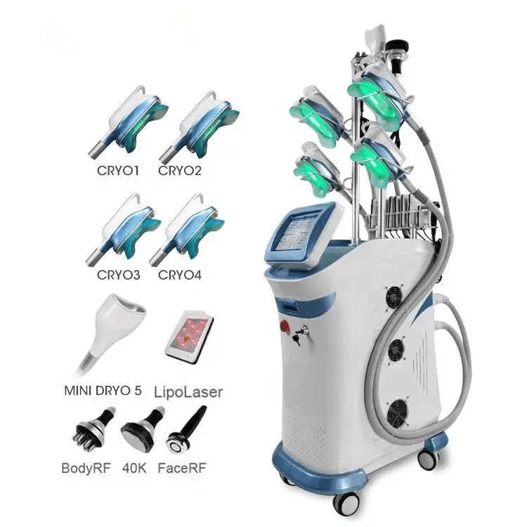 Fat Removal 5 handles Double Chin 360 Degree Fat Freezing 40K Cavitation Cryotherapy Slimming Machine