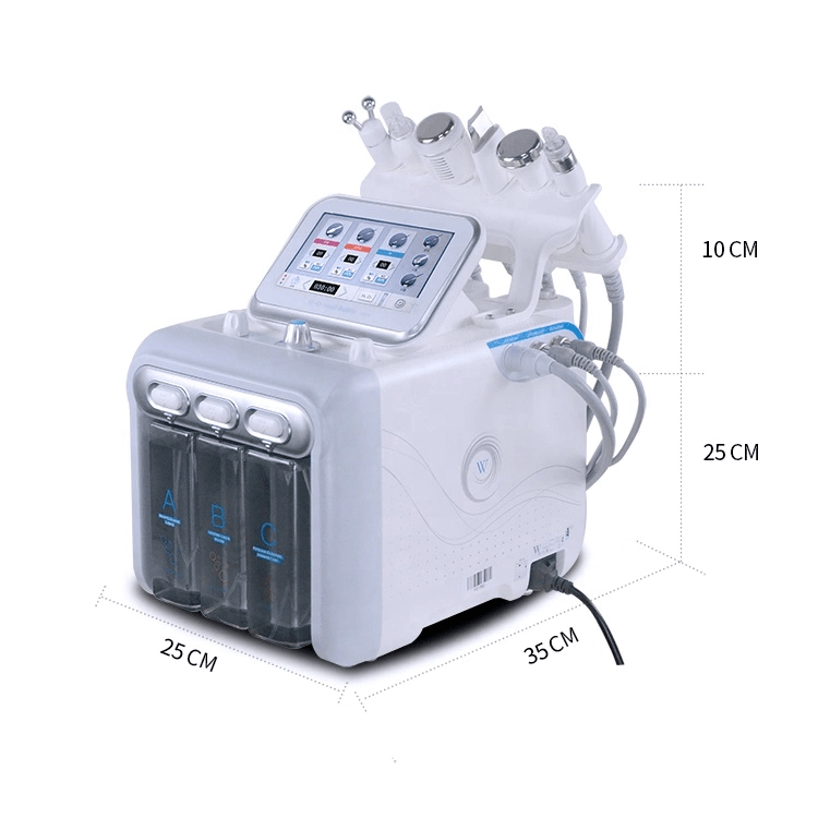 6 in 1 Hydra Dermabrasion Aqua Peel Clean Skin Care BIO Light RF Vacuum  Face Cleaning Hydro Oxygen Jet Peel Machine Water